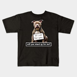 Pit bull Awareness Plea Kids T-Shirt